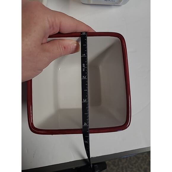 Pampered Chef Simple Additions Tiles Small Ceramic Square Bowl Set of 3 - Picture 7 of 7